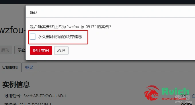 Oracle VPS主机删除硬盘存储